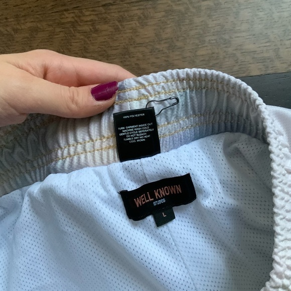 WELL KNOWN STUDIOS The Swan Family Shorts 7”  Men’s Size Large Street Wear NEW - Picture 3 of 13